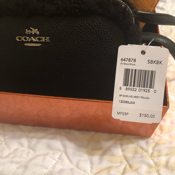 NWT COACH BLACK POUCH PURSE - Picture 3 of 14